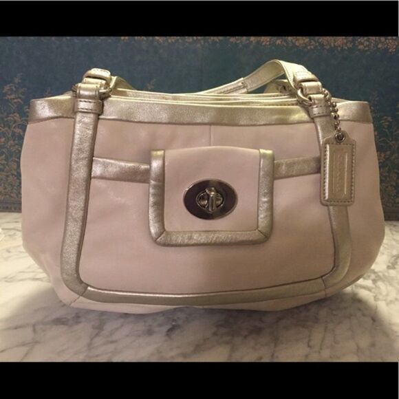 Coach Metallic Trim Shoulder Bag - Picture 1 of 6